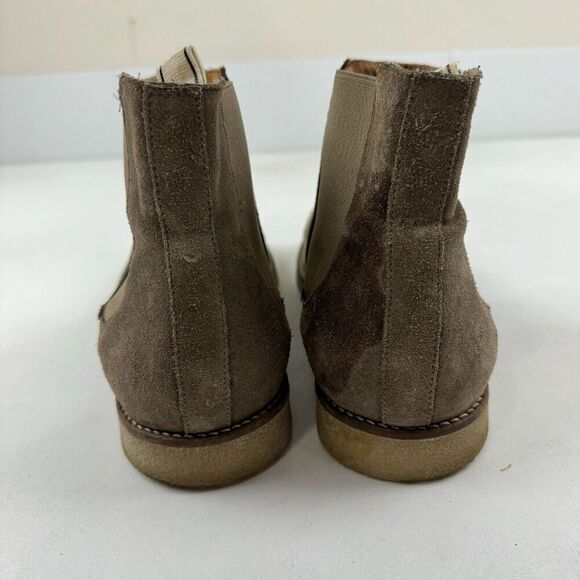 Zara Man Brown Suede Chelsea Ankle Boots Almond Toe Size 44 US 11 - Picture 5 of 12